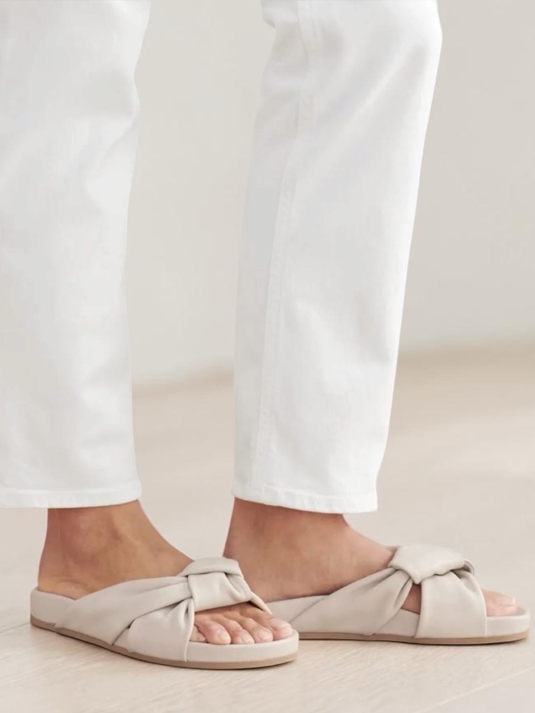 New Jenni Kayne Leather Knot Sandals. Sand. 8/38. New In Box — image 2 of 8
